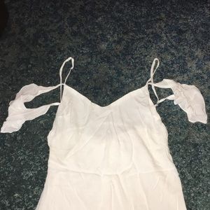 White off the shoulder dress by Saratoga Sundress